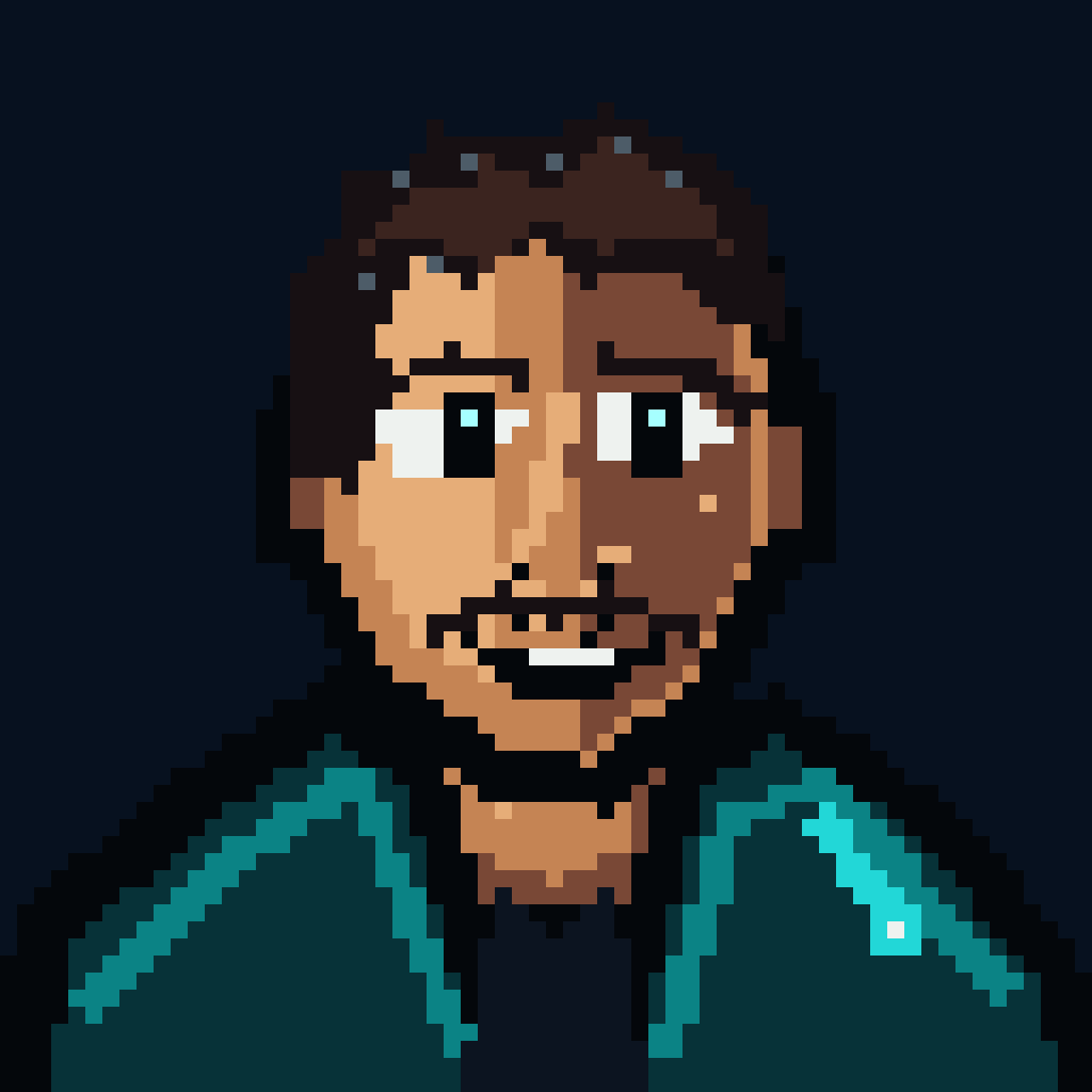 Common study, a pixel-art Proof Hunter portrait